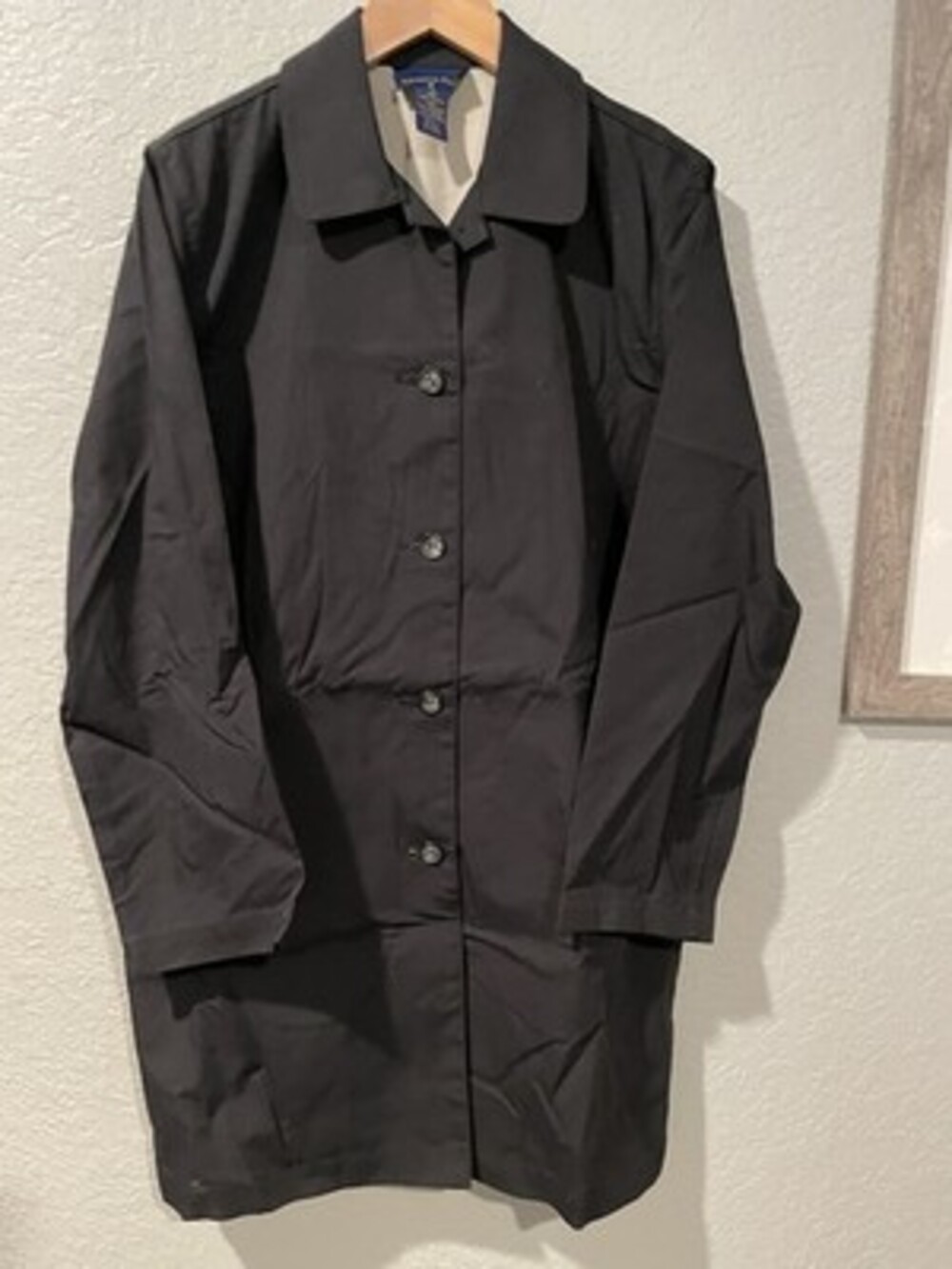 Charter Club Men's  Black Button-Up Dress Coat Size Small